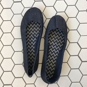 Denim Ballet Flats